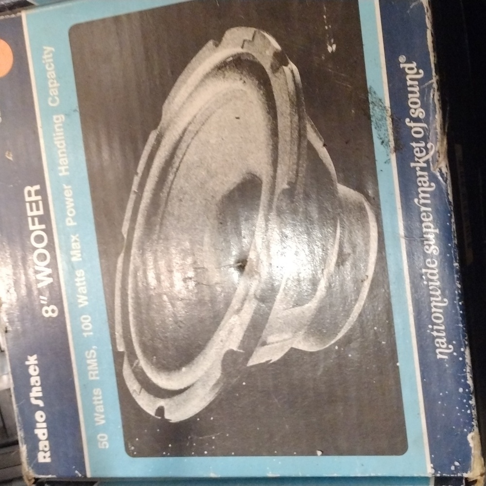 Vintage sealed radio shack 8" woofer